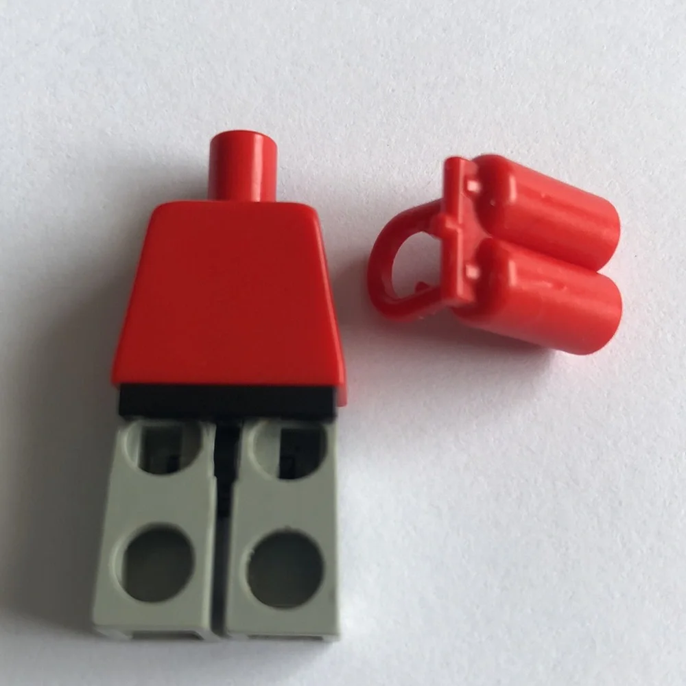 LEGO CITY SUBMARINE DIVER VINTAGE RED LEGO SUBMARINE MINIFIG BODY
